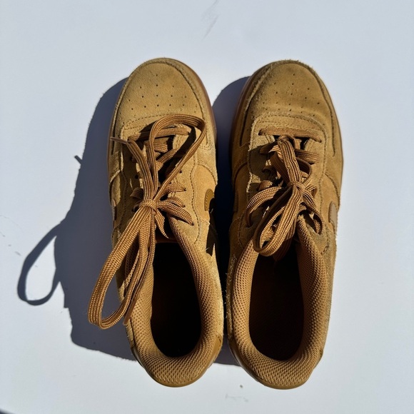 Nike Air Force 1 LV8 (GS) Shoes Big Kids Size 5Y Gum Light Brown Blokecore - Picture 10 of 10